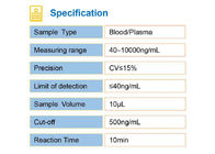 Corredo diagnostico della prova del D-dimero del sangue rapido di Kit IFA Colloidal Gold IVD